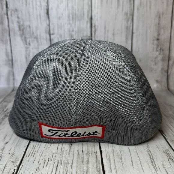 Titleist White Embroidered Golf Hat Tour Performance FootJoy Pro V1 Fitted - Picture 4 of 9